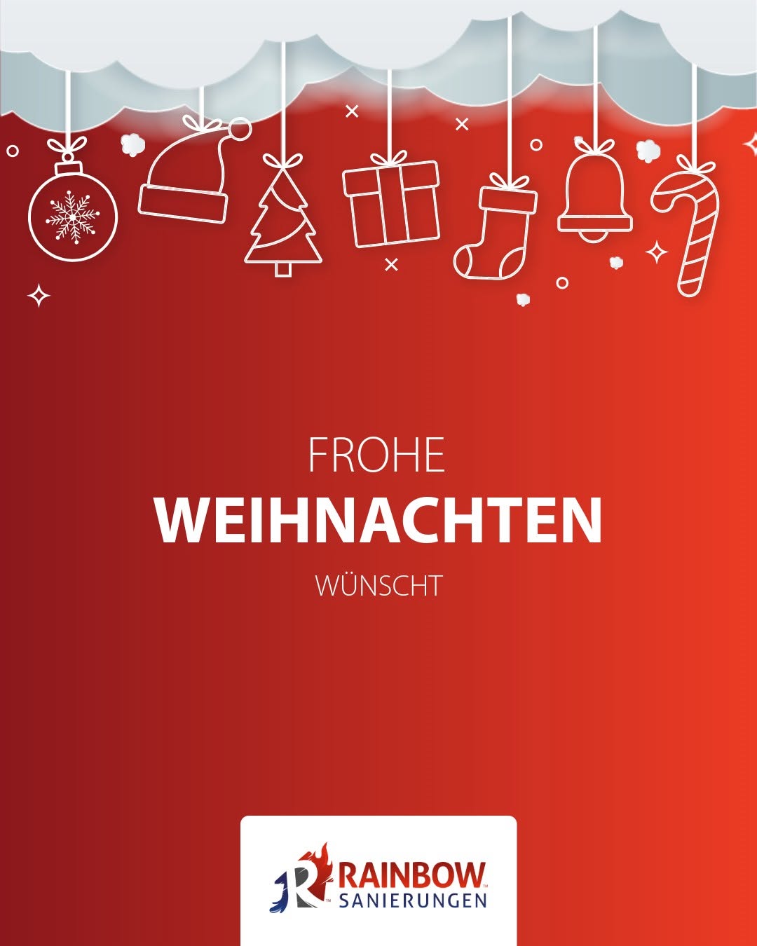 Frohe Weihnachten wünscht Rainbow Sanierungen!