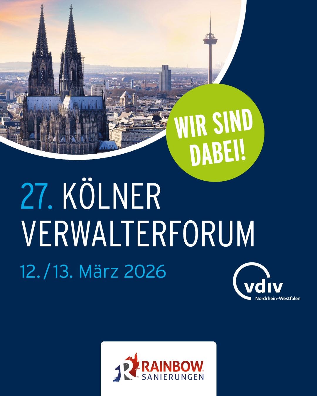 Volle Rainbow-Power beim 27. Kölner Verwalterforum des VDIV NRW!