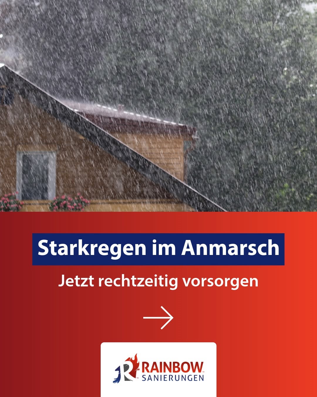 Starkregen: So schützt du dein Haus vor Überschwemmung und Wasserschäden