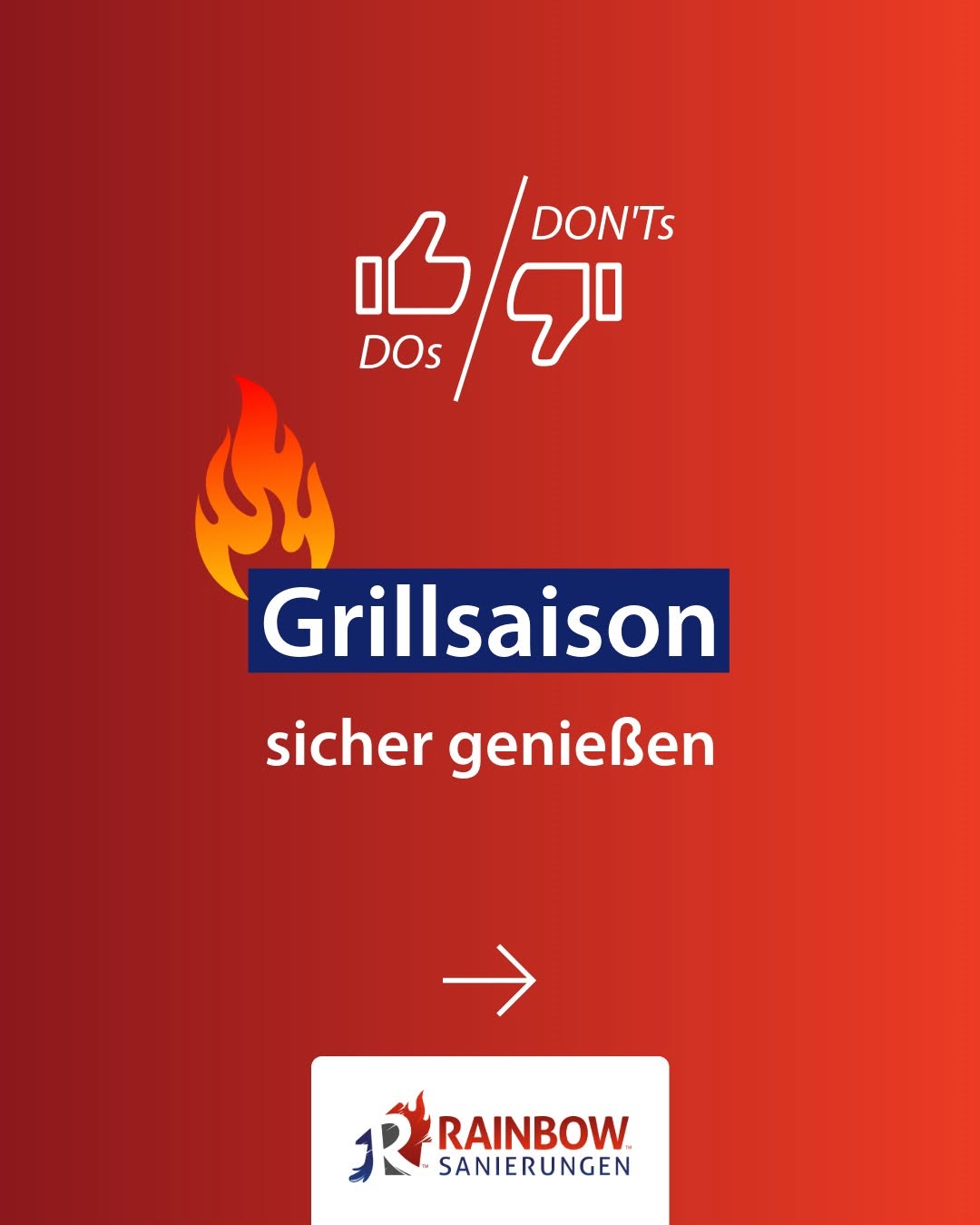 Sicher grillen: Damit aus dem BBQ kein Brandschaden wird
