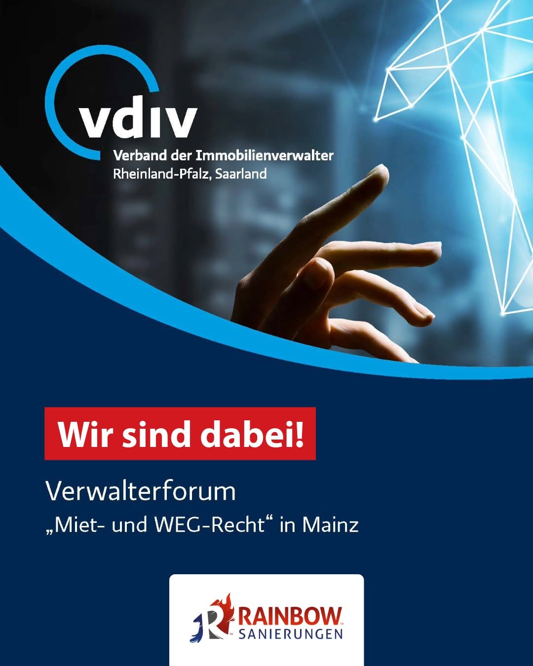 Rainbow Sanierungen beim Verwalterforum in Mainz